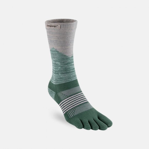 BÄR injinji Trail Zehensocken - Grün / Grau