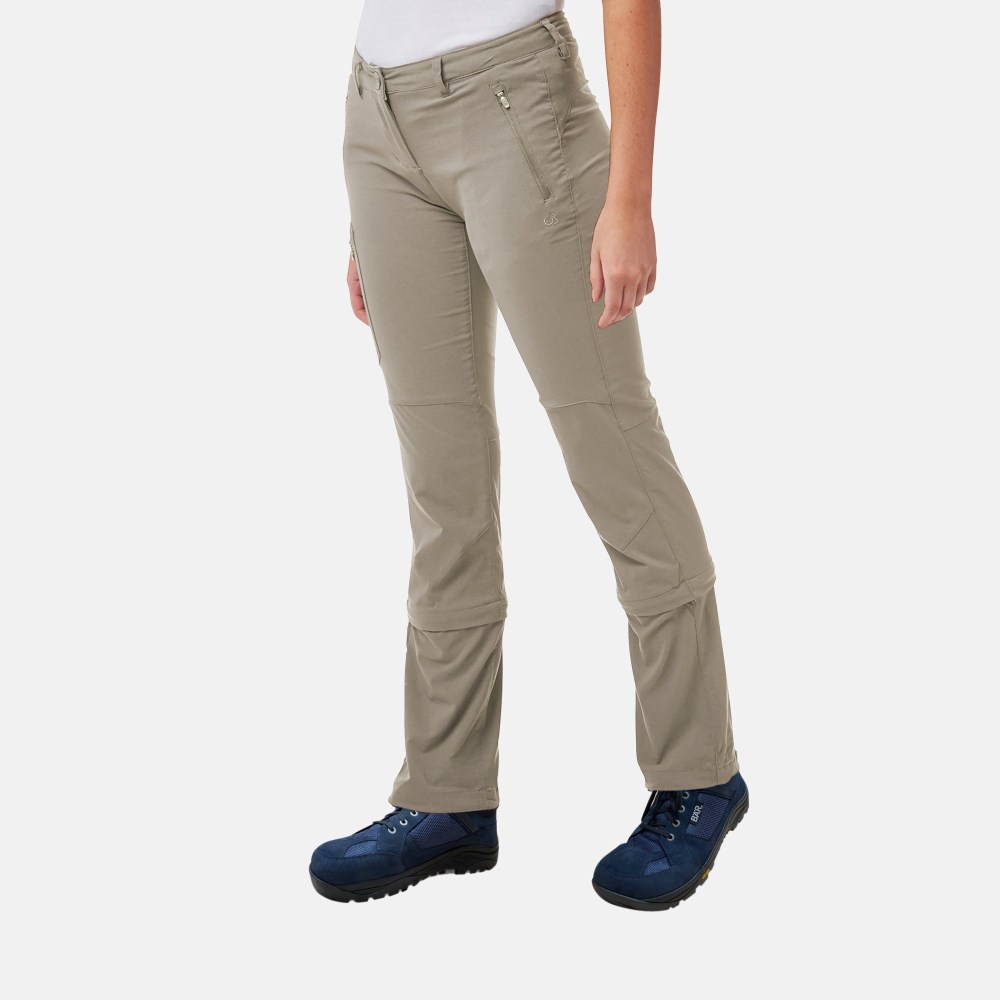 BÄR Zip-Trekkinghose Damen - Beige